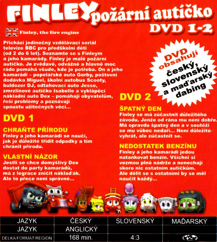 FINLEY požární autíèko DVD 1 - 2