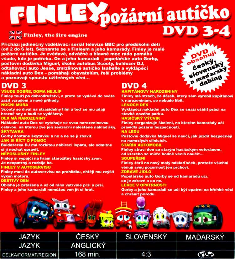 FINLEY požární autíčko DVD 3 - 4